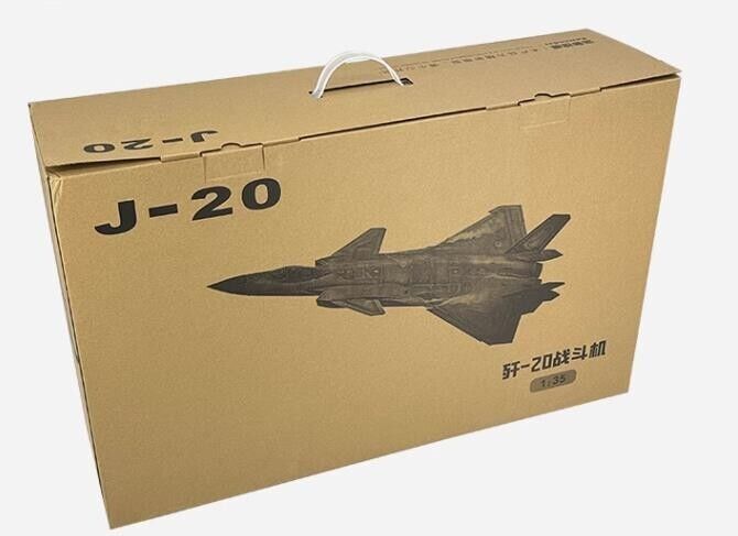 1:35 59CM Chinese J-20 Stealth Fighter Airplane Diecast Military Aircraft Model
