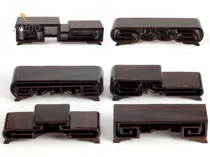 Ebony Wood Display Stand Antique Statue Jewelry Craft Cup Rack Base Photography