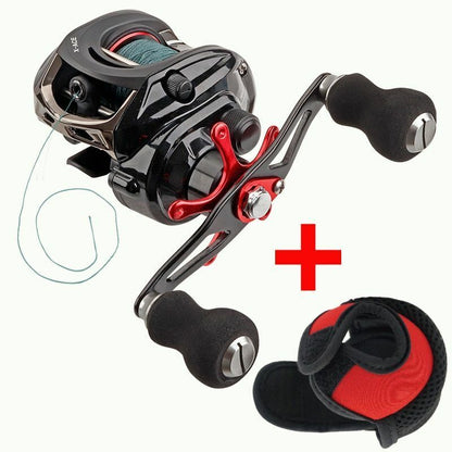 Baitcasting Fishing Reel Equipped Strands Line Braking Power Quality Ultra Light