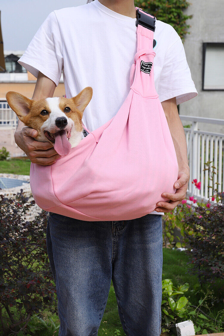 Pet Carrier Bag Cats Puppy Outdoor Travel Dog Shoulder Bag Cotton Sling Handbag