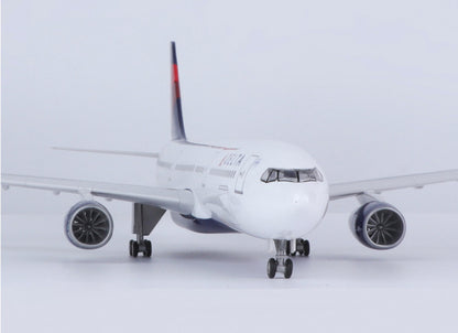 47CM 1:135 DELTA AIRBUS A330 Passenger Aircraft Landing gears Resin Plane Model