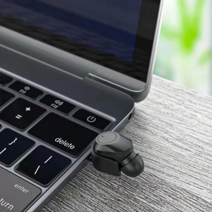 Mini Invisible Bluetooth Earphone Car Headset Earbud With Magnetic USB Charger P