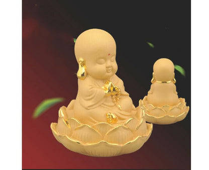 11cm New Feng Shui Golden Buddha Statue Luck Money Buddha Sculpture Decor