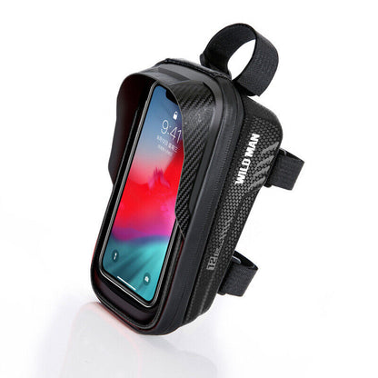 Rainproof Bicycle Front Cell Phone Holder Touchscreen Tube Cycling Saddle Bag US
