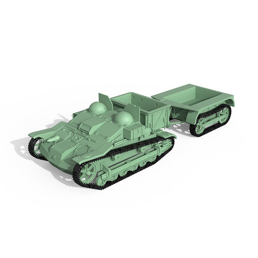 SSMODEL SS87667 1/87 HO Scale Railway Military Model Kit France Renault UE Tank