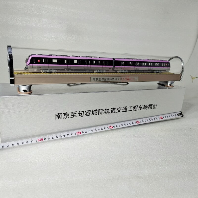 1:87 55CM Vehicle for Nanjing Intercity Rail Transit Project Train Diecast Model