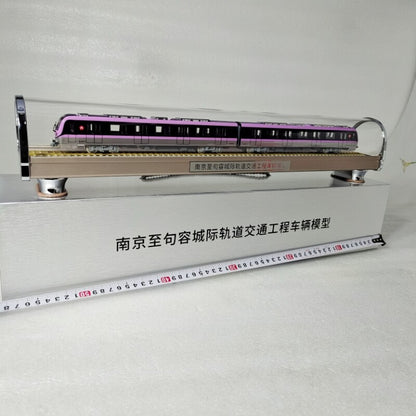 1:87 55CM Vehicle for Nanjing Intercity Rail Transit Project Train Diecast Model