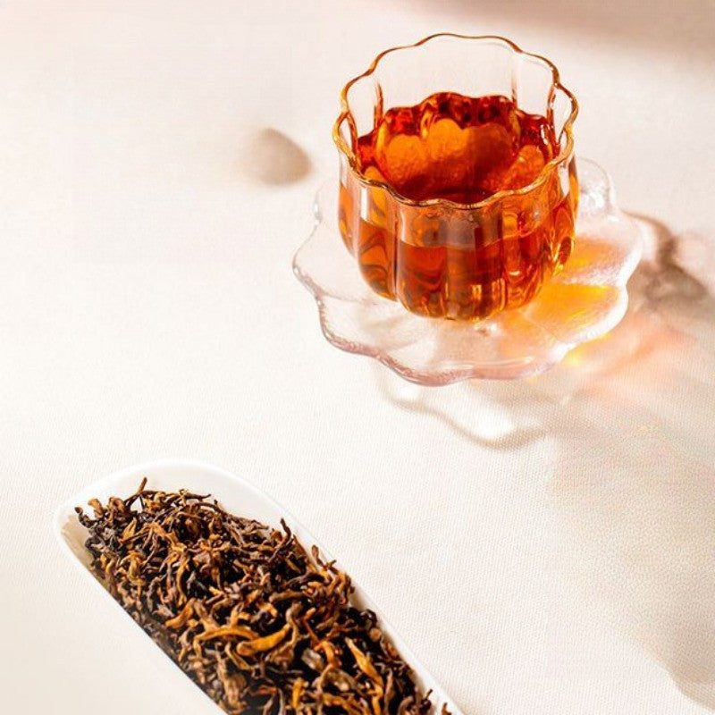 80g Pu'er Tea, 2025 Xiao Bingdao Premium Ancient Tree Ripe Loose Pu'er tea