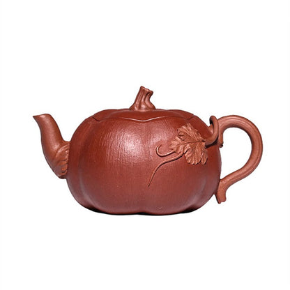 120cc chinese Yixing Handmade Zisha teapot Duan ni Pumpkin Gongfu Tea Pot