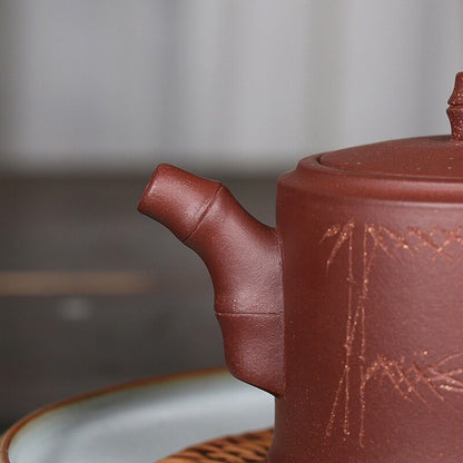 Marked Tea Pot 13 Infuser Hole Handmade Master Pot Real Yixing Zisha Purple Clay