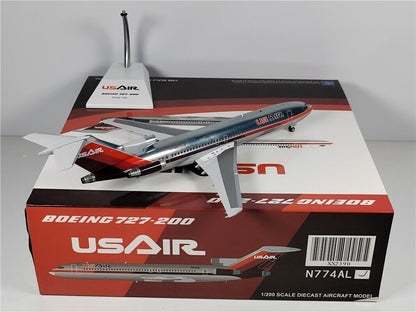 1:200 JC Wings US AIRBOEING 727-200 Passenger Airplane Diecast Aircraft Model