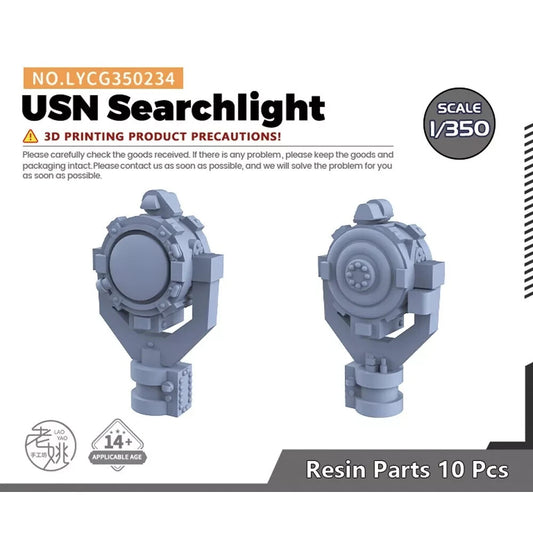 SSMODEL LYCG350234 1/350 Model Upgrade Parts USN Searchlight