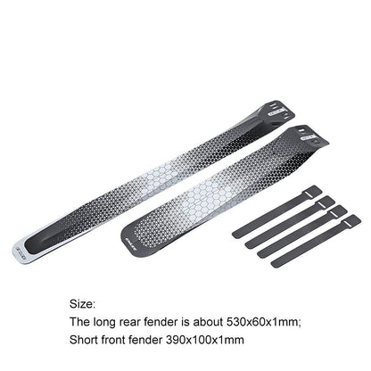 1set Plastic Folding Bicycle Fender Front Rear Tire Wheel Fender Mudguard Kits