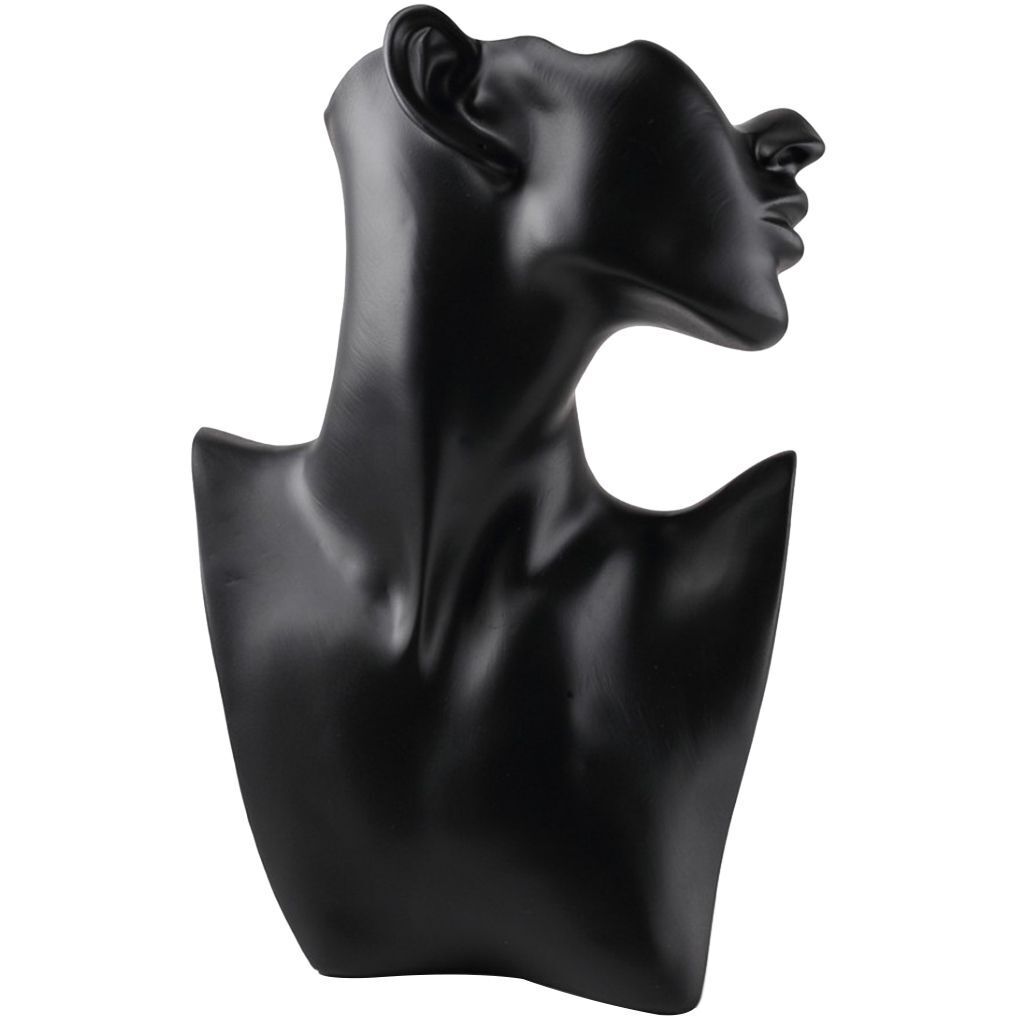Jewelry Display Necklace Holders Resin Mannequin Organizer Bust Stands 20x7x32cm