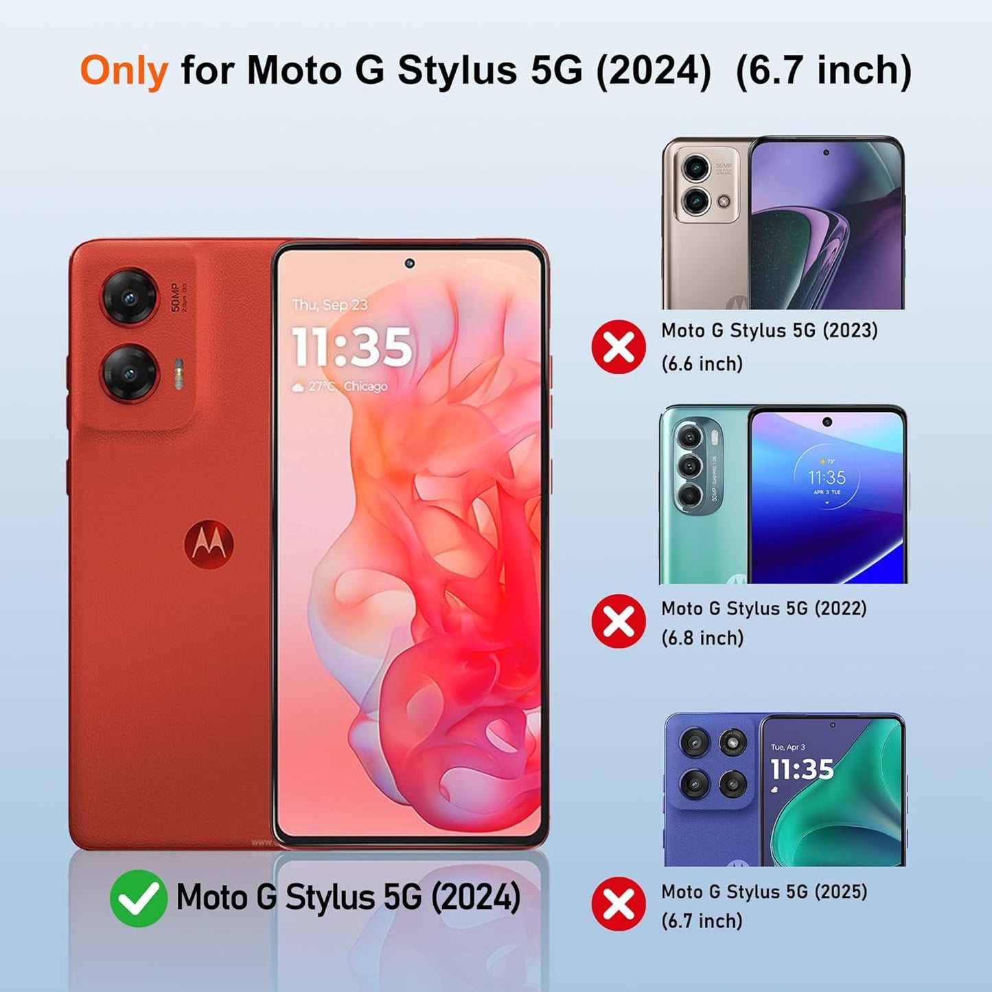 For Moto G Stylus 5G 2024 Case,Liquid Silicone Upgrade [Soft Anti-Scratch Microf