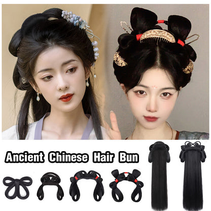 Ancient Chinese Wig Women's Hanfu Wig Headgear Photography Dance Accessories -