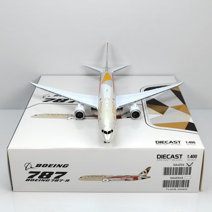 1:400 JC Wings ETIHAD BOEING B787-9 Passenger Airplane Diecast Model