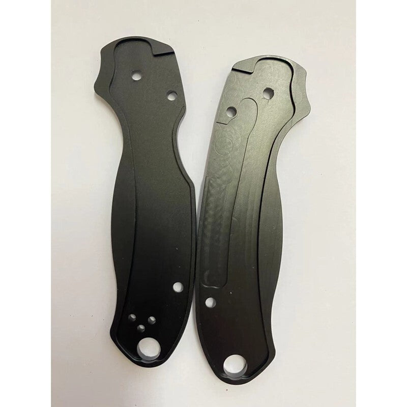 1 Pair Twill Aluminum Alloy Grip Handle Scales for Spyderco C223 Para3 Knives