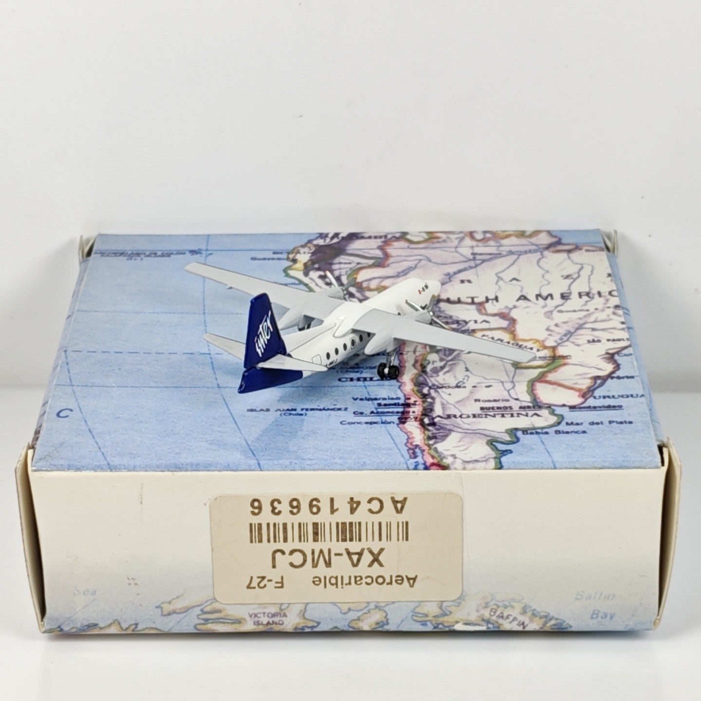 1:400 Aeroclassics Aerocaribe Fokker F-27 XA-MCJ Passenger Plane Diecast Model