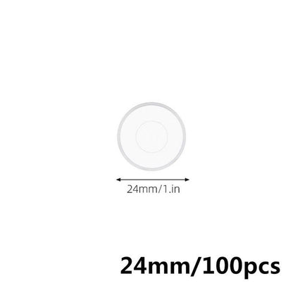 Binder Rings 100Pcs Plastic Clear Notebooks Planners Binding Mushroom Hole Discs