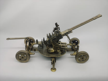 69CM 1:18 Type 65 37MM Double Barrel Anti-aircraft Gun Diecast Army Armor Model