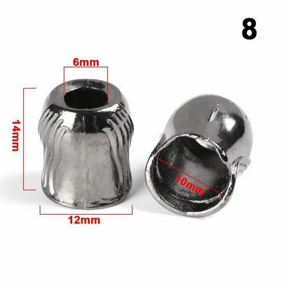 10pcs Metal Charms Buckles Paracord Beads Bracelet Survival Tool Knife Wristband
