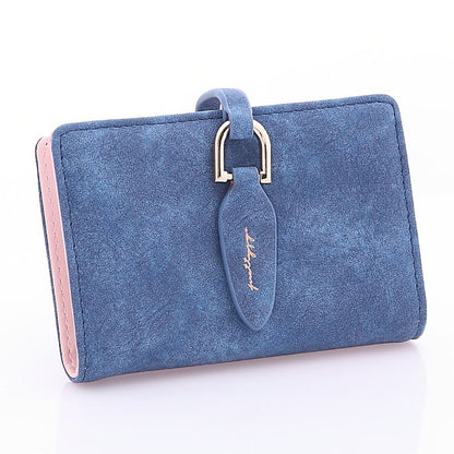 Synthetic Leather Wallets Purses Passport Card Holder Bag Zipper Buckle Handbag