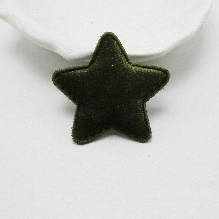 42Pcs/Lot 4.8cm Felt Star Shape Padded Appliques DIY Hairclips Accessories Patch