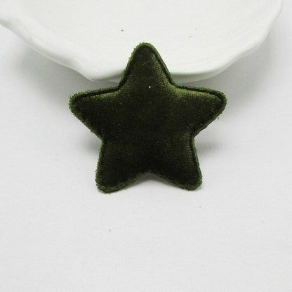 42Pcs/Lot 4.8cm Felt Star Shape Padded Appliques DIY Hairclips Accessories Patch