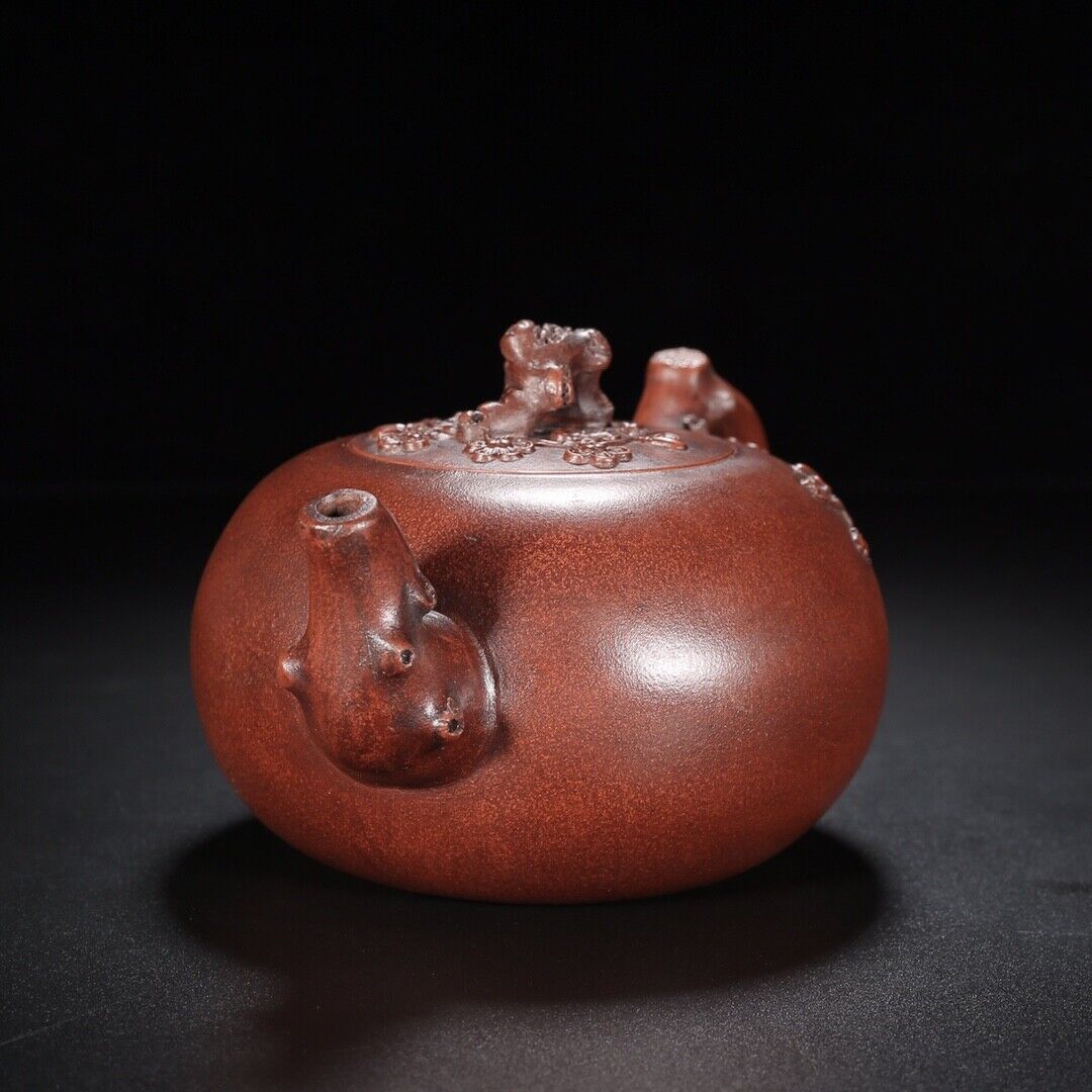 Chinese Yixing Zisha Clay Handmade Exquisite Teapot （梅香 底款：顾景舟）