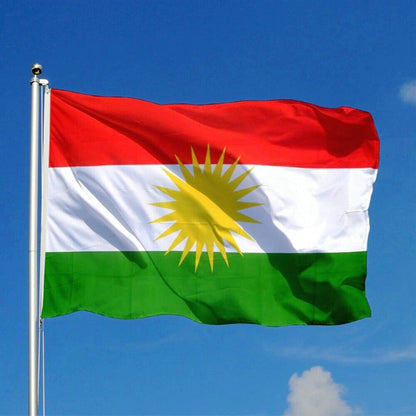 Kurdistan National Flag 90x150cm Printed Kurdish Hanging Banner Home Decorations