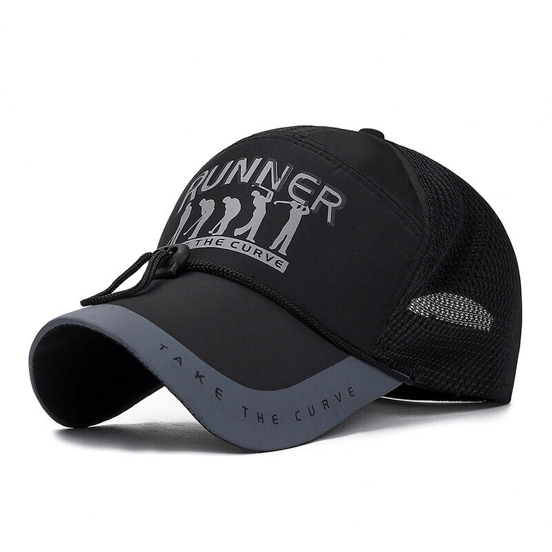 Men Printed Baseball Cap Wind-proof Hat Fishing Hat Neutral Long-brimmed Sun Hat