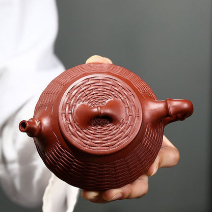 True Yixing Zisha Clay Tea Pot Dahongpao Marked Shipiao Pot Handmade Kungfu Pot