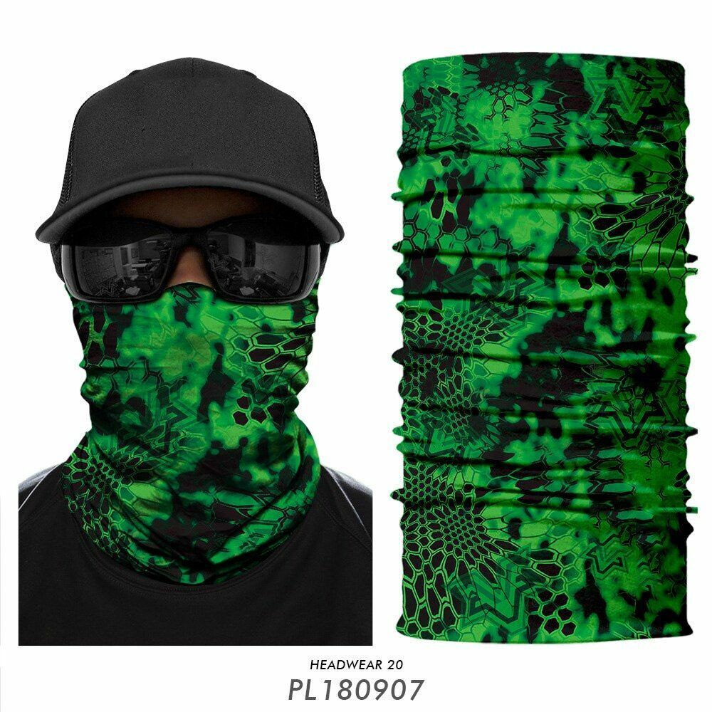 Mask Bandana Hunting Facemask Headband Camo Neck Gaiter Buff Scarf Tube Outdoors