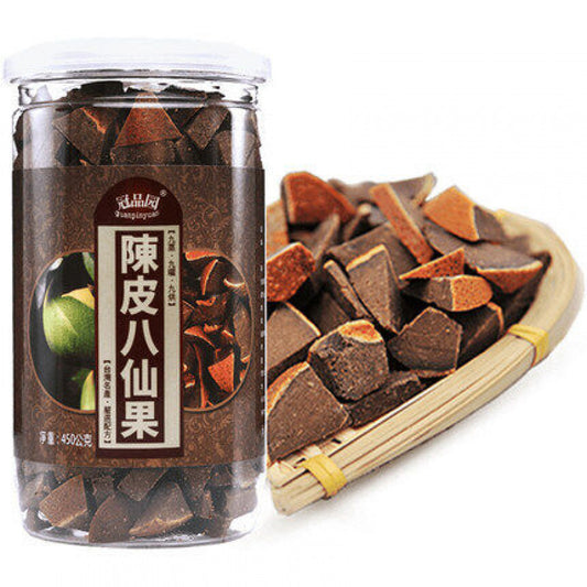 冠品园陈皮八仙果 Snacks Chinese Herb Pomelo Ginseng Youzishe台湾特产化州橘红陈皮柚参 止咳化痰清凉爽口 450g