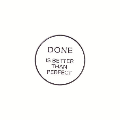 3PCS Motivational Quotes Live Enamel Brooch Pins Happy Life Bag Hat Lapel Badge