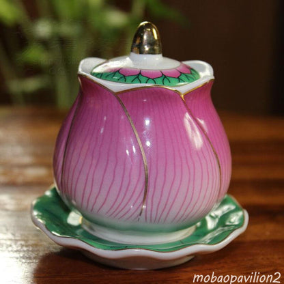 Creative Crafts Lotus Holy Water Cup Buddhist Supplies Buddha Home Decoration