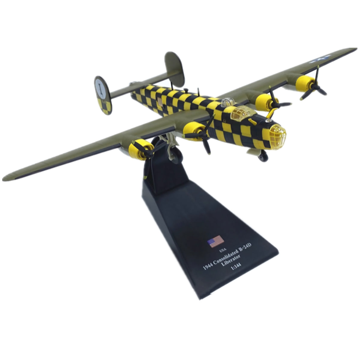 1/144 Scale USA WWII B-24D Liberator Bomber Aircraft Model Souvenir Display h