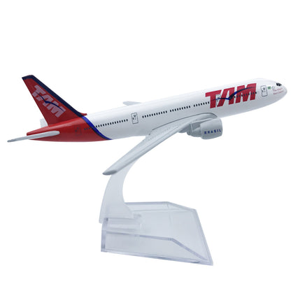 1:400 Scale Brazil TAM 777 Airplane Model Alloy Aircraft Plane Decoration Gift