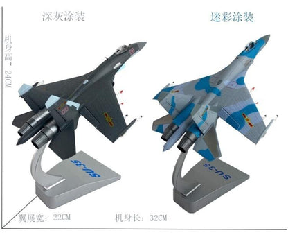 1:72 32CM SU35 Fighter Airplane Diecast Military Aircraft Plane Aeroplane Model