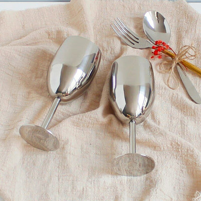 2Pcs Stainless Steel Wine Glass Bar Wine Glass Charms Alcohol Cocktail Drinkware