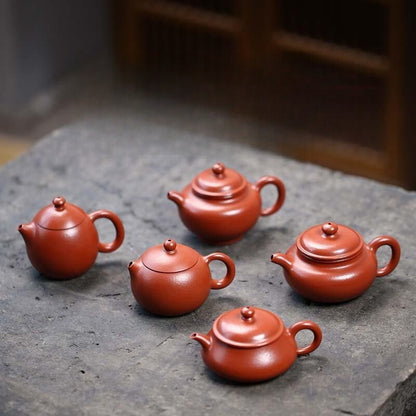 Mini Zisha Teapot Zhuni Pot Small Capacity Dahongpao Pocket Pot Tea Pet 90-140ml