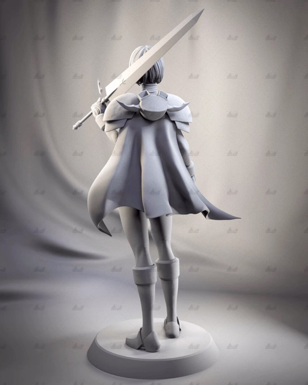 1/24 resin figures model Fantasy Female Swordsman Unassembled Unpainted