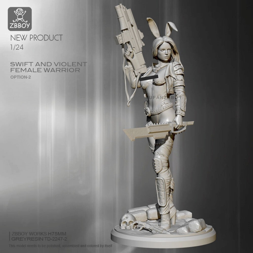 1:24 resin figure model kit Fantasy dimensional female assassin Unassembled