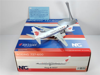 1:200 NG Models Air China Boeing 737-600 B-5037 Diecast Aircraft Model