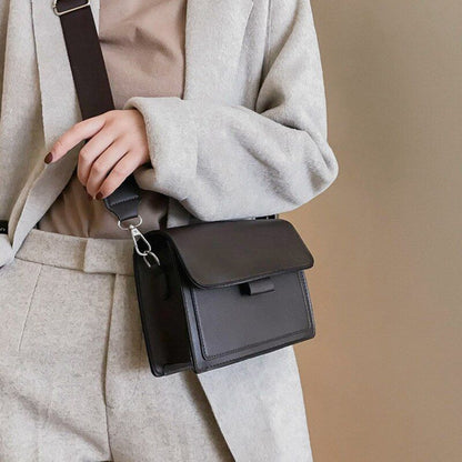 Small Flap Crossbody Shoulder Bag Synthetic Leather Totes Handbag 18*14*6 CM 1PC