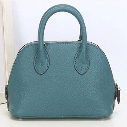 Women's Mini Bag Genuine Leather Shell-Shaped Handbag Luxury Bag Crossbody Purse