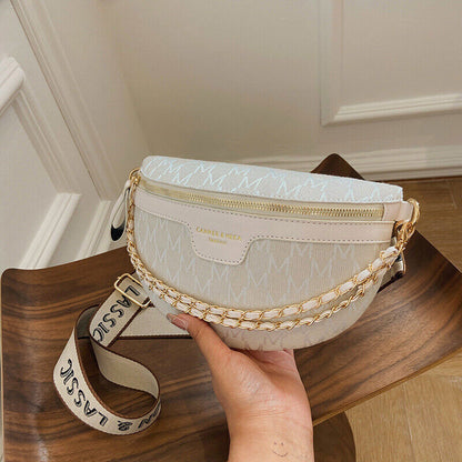 Printed Plaid Pattern Packs Women Bag Female Waist Pack Ladies Crossbody Bag