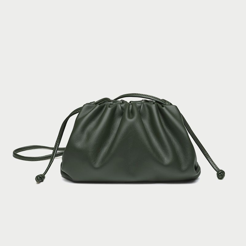 Polyester Pouch Dumpling Cross body Bag Cloud Handbag Soft Clutch Shoulder Purse