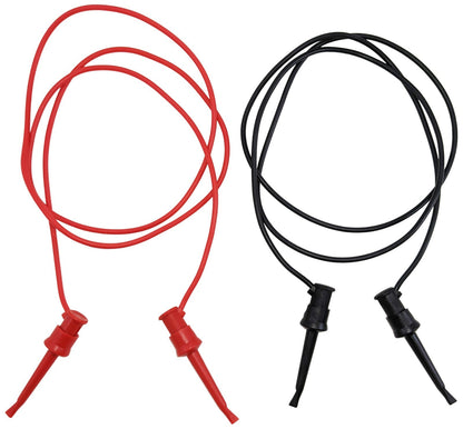 IC Hook to IC Hook Test Lead Set, Includes 1 Red and 1 Black, 3 Feet